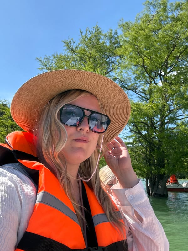 Summer water recreation captured at Sukko's Cypress Lake, Russia