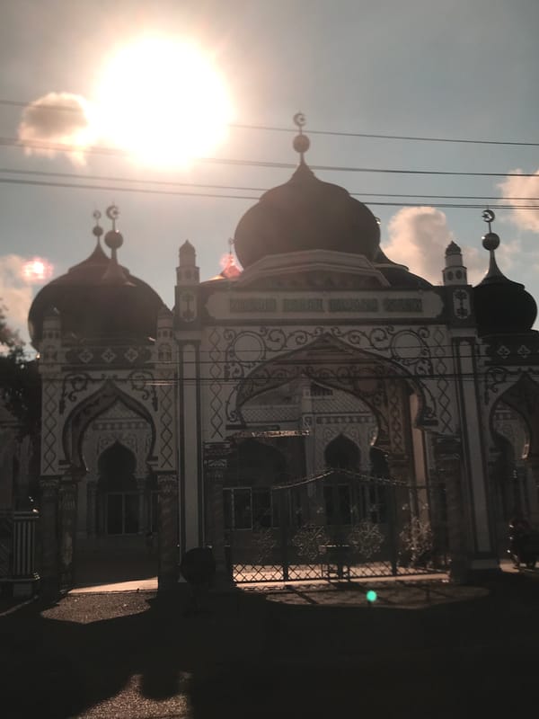 Mosque architecture documented in Keudekruenggeukueh, Indonesia
