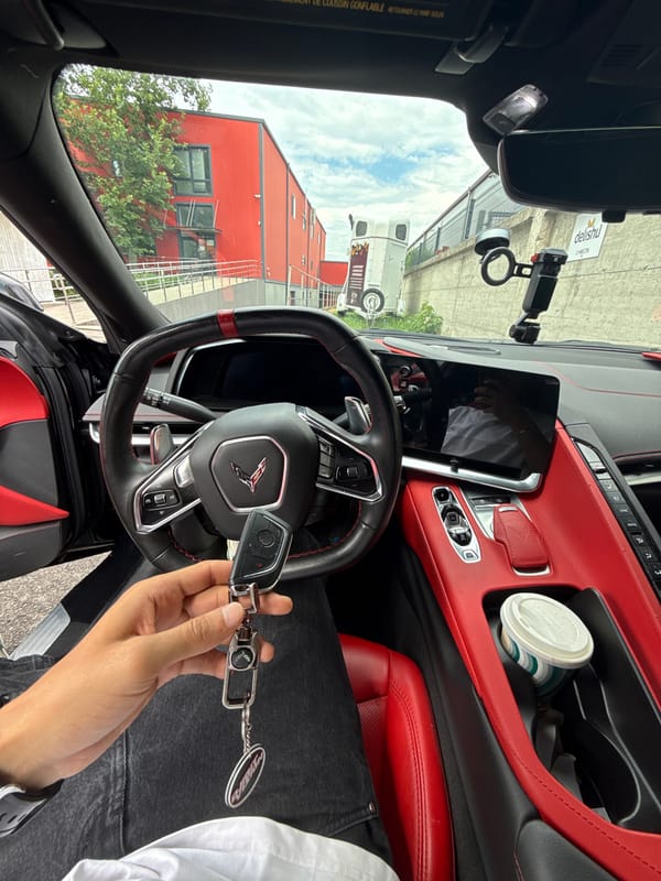 Corvette C8 spotted and explored in Sofia