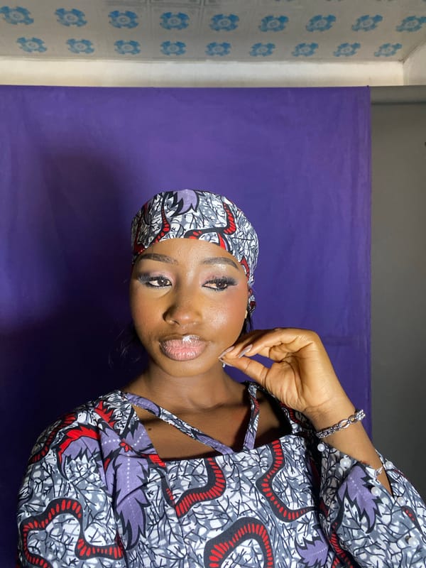 Photo shoot documented in Gura Top, Nigeria studio
