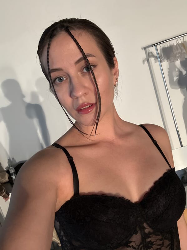 Woman photographed in lingerie during studio session in Izhevsk