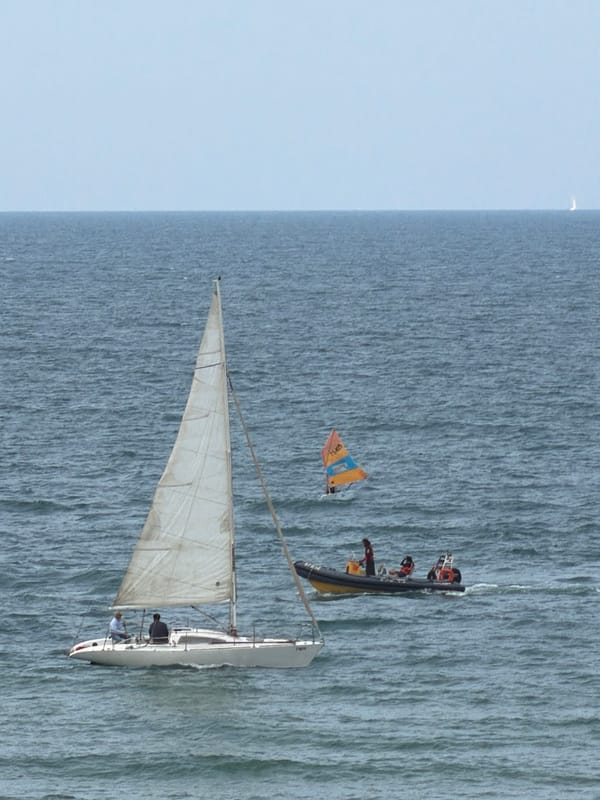 Morning water sports activity observed along Tel Aviv coastline