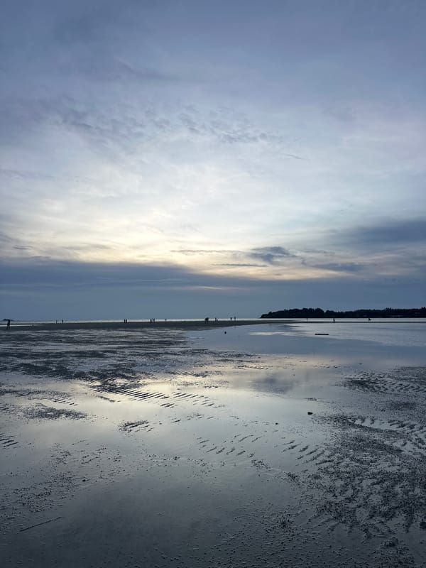 Twilight and low-tide moments along a Ko Pha-ngan shore