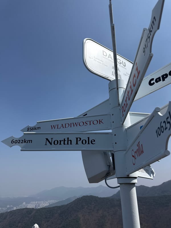 Early morning visit to Apsan Mountain observation deck in Daegu