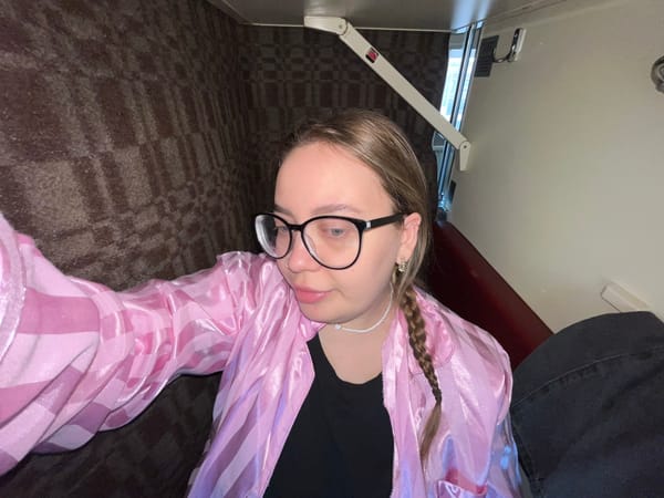 Woman rests in hotel room in Kazan