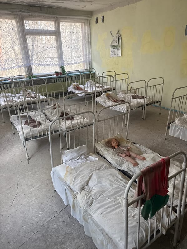 Abandoned nursery documented in Prypiat Ukraine
