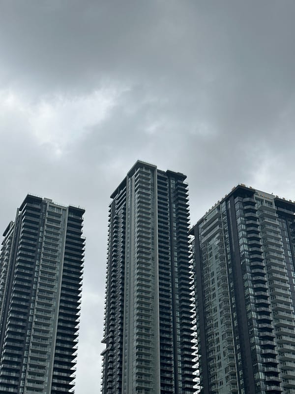 Evening street scenes documented in Burnaby residential commercial district