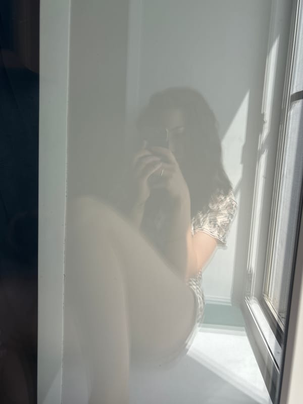 Morning selfie session at a sunlit home in Inskoy, Russia