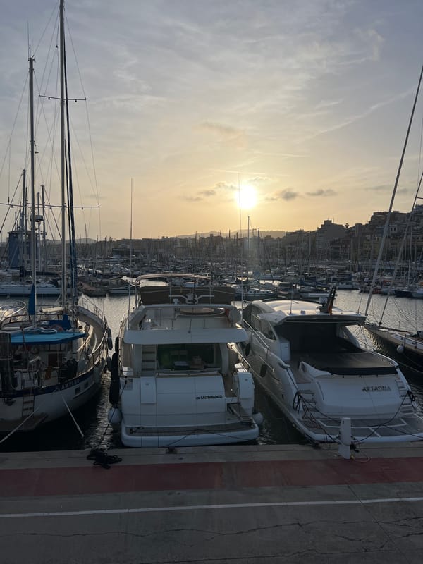 Sunset Marina Scenes Captured in El Masnou, Spain