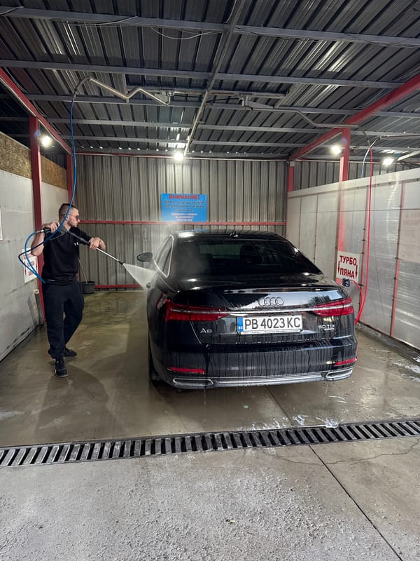 Car wash activity documented in Plovdiv, Bulgaria