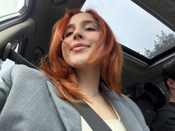 Woman takes playful car selfies in Tbilisi