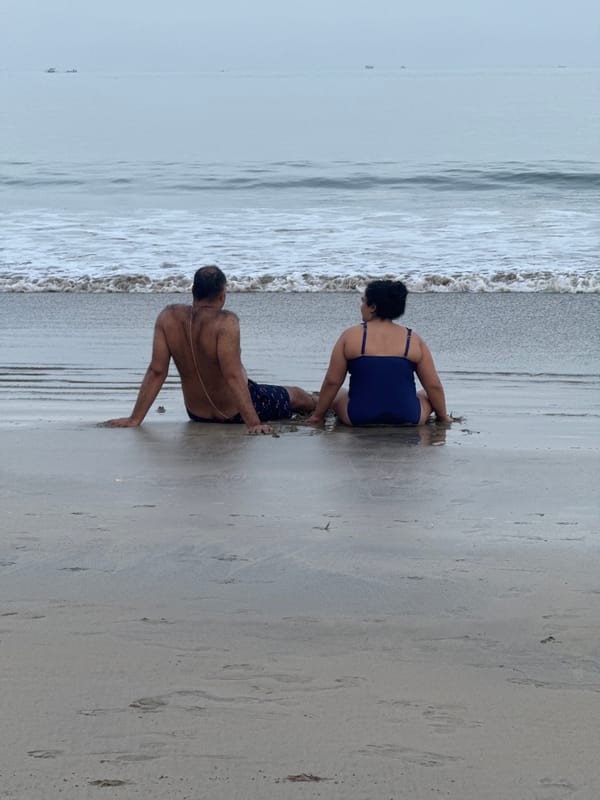 Evening beach life captured in Jimbaran, Indonesia