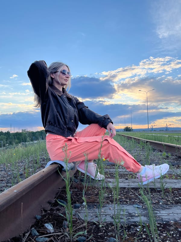 Afternoon scenes captured across Chaikovsky during golden hour drive