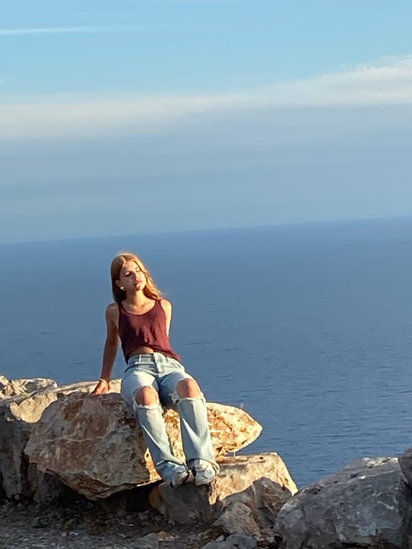 Sunset evening along the Montenegrin Adriatic coast