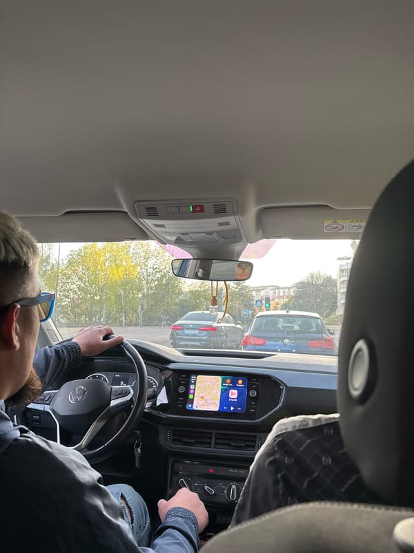 Gas station interaction captured in Vila Real, Portugal