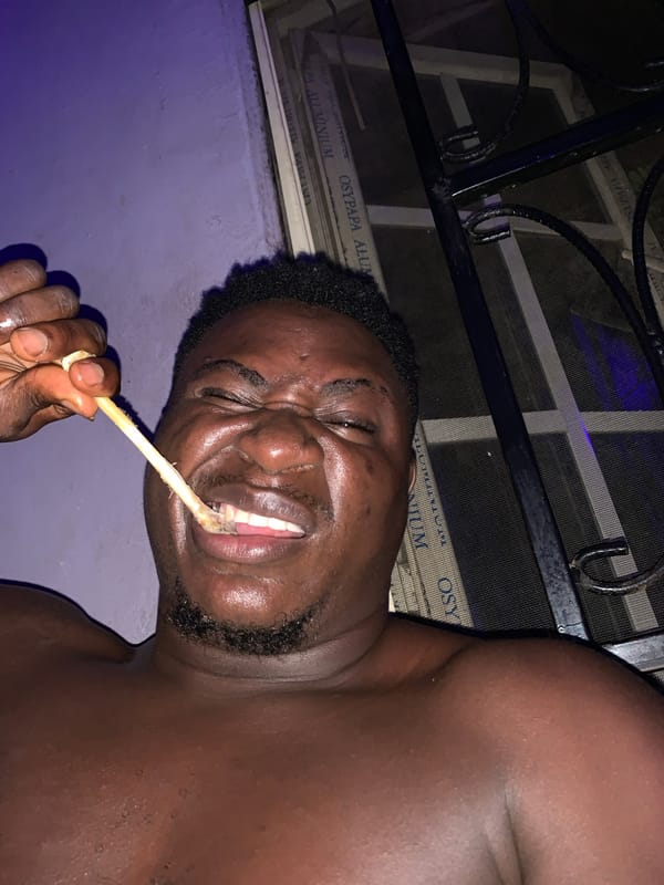 Man's evening routine captured in Akwanga, Nigeria