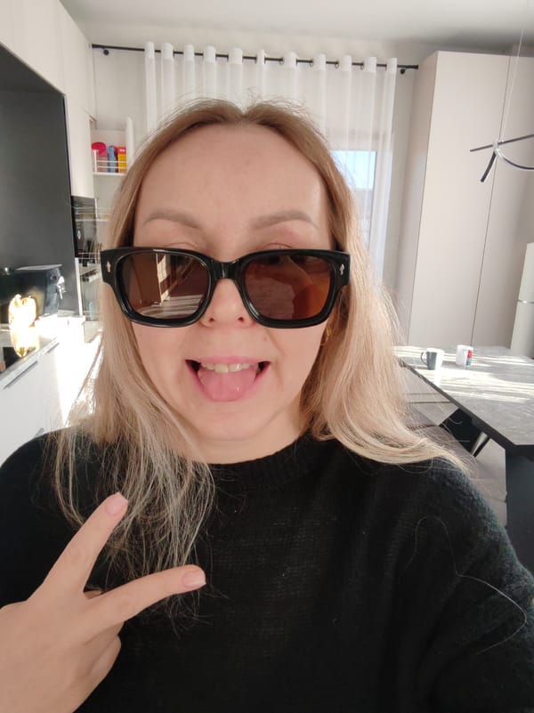 Woman takes selfies during early morning hours in Chaikovsky