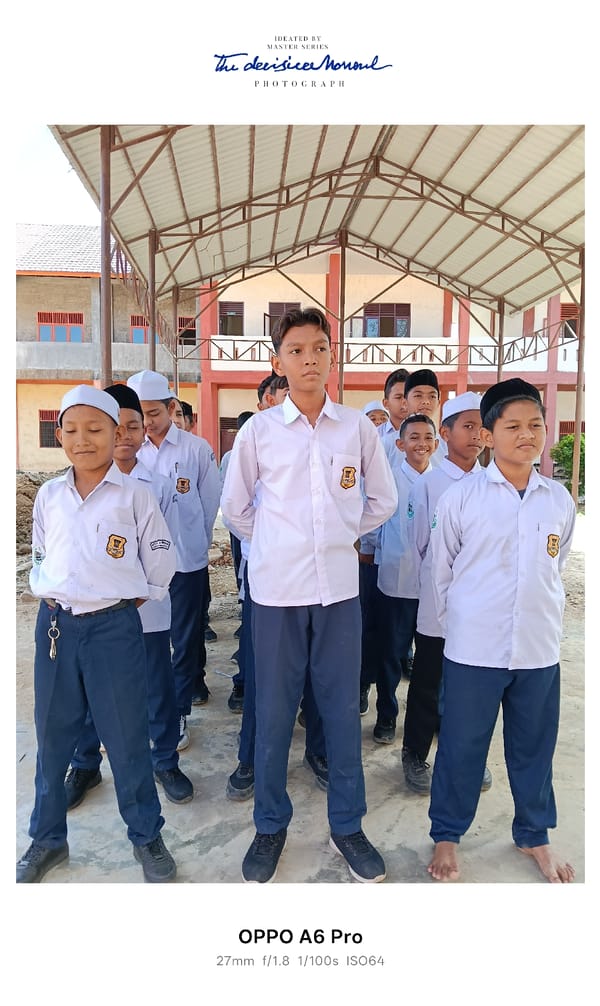 Students attend classes at Lhokseumawe school in Indonesia