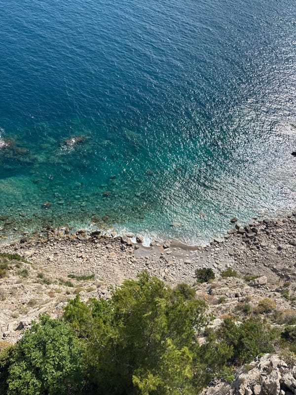 Adriatic coastline views documented from cliffs in Montenegro
