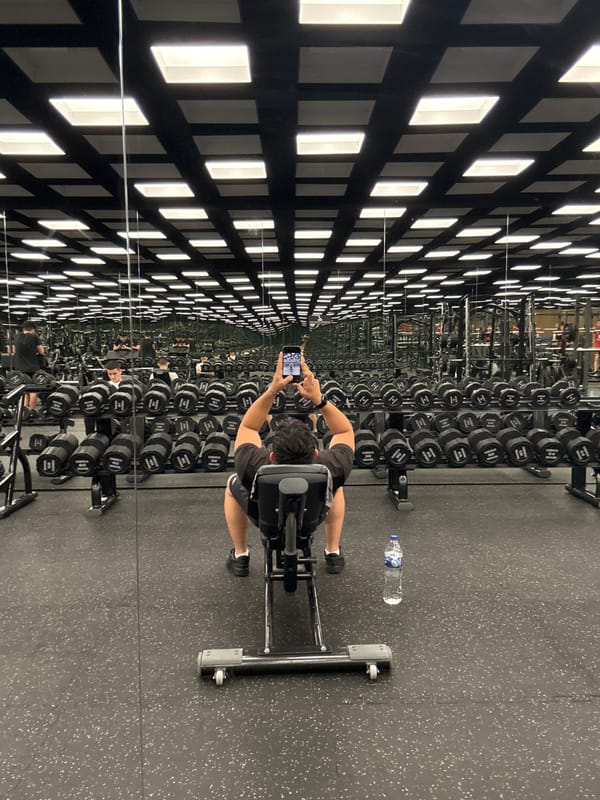 Gym selfies and workouts captured at Varna fitness center