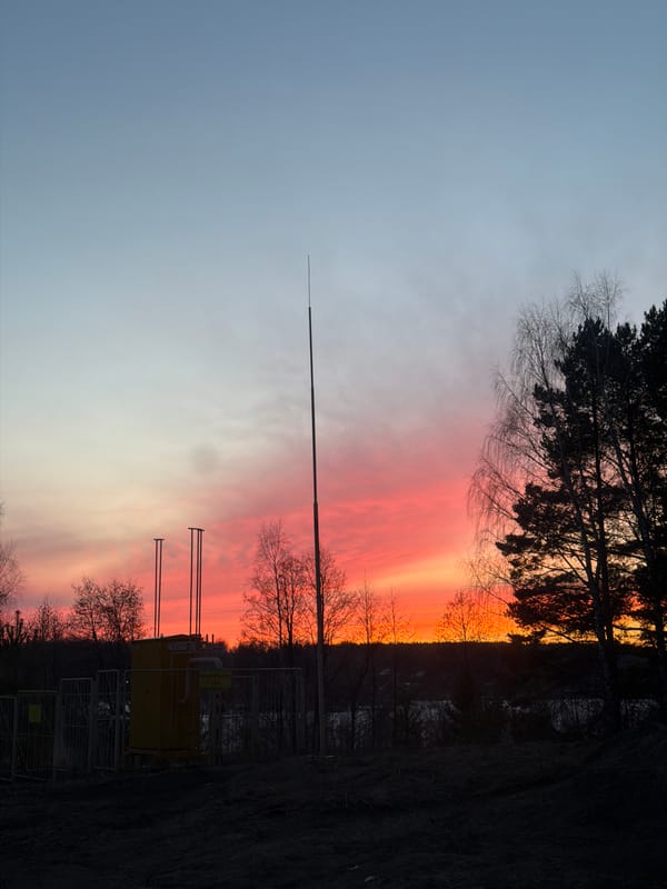 Vibrant sunset colors captured over Izhevsk, Russia