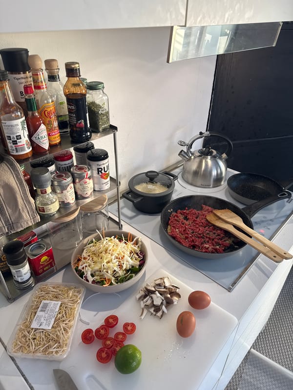 Milan resident documents cooking and city views Thursday afternoon