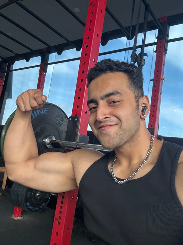 Gym mirror selfies in Kolkata with a city view backdrop