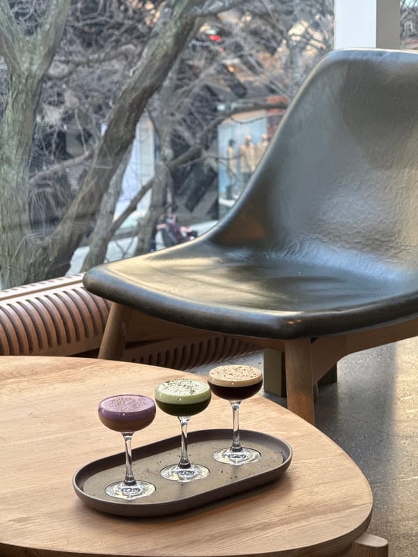 Evening cocktail service at Chicago Starbucks Reserve Roastery