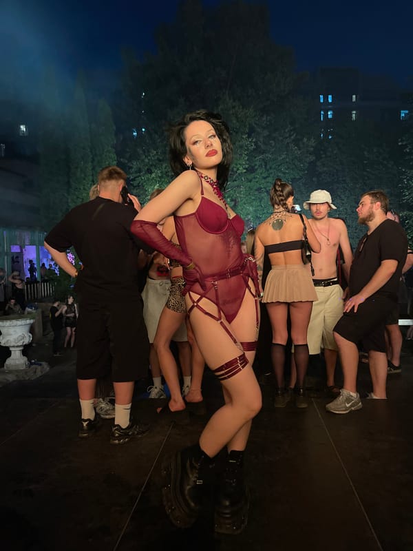 Outdoor DJ event and street scenes in Kyiv