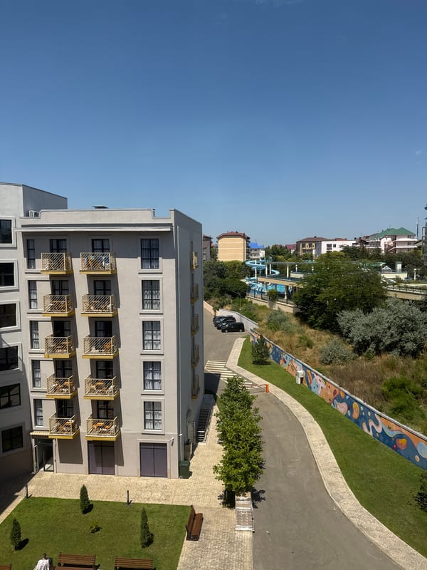 Morning at a Black Sea resort in Anapa and Vityazevo