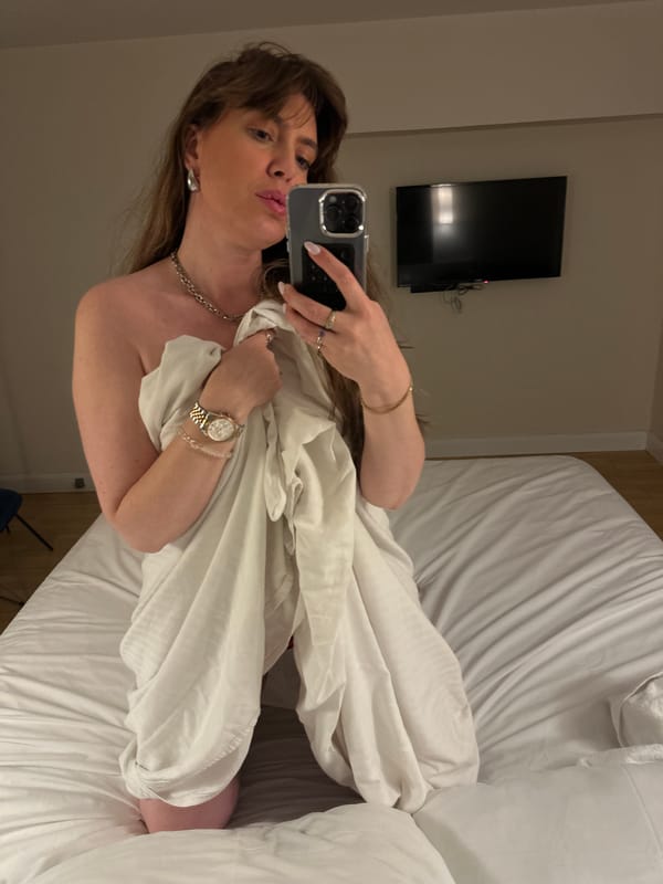 Woman documents hotel stay with selfies in Batumi, Georgia
