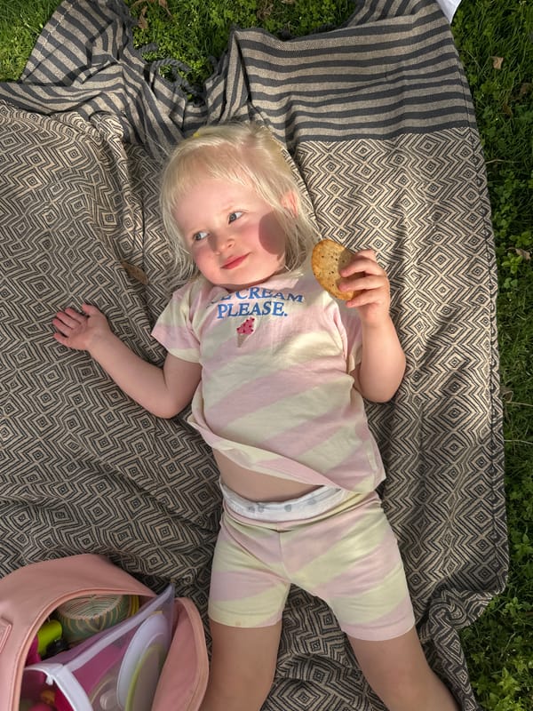 Family enjoys afternoon picnic in Petah Tikva park
