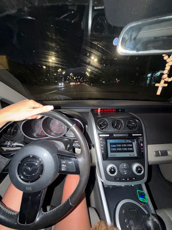 Late-night drive through Kyiv road construction