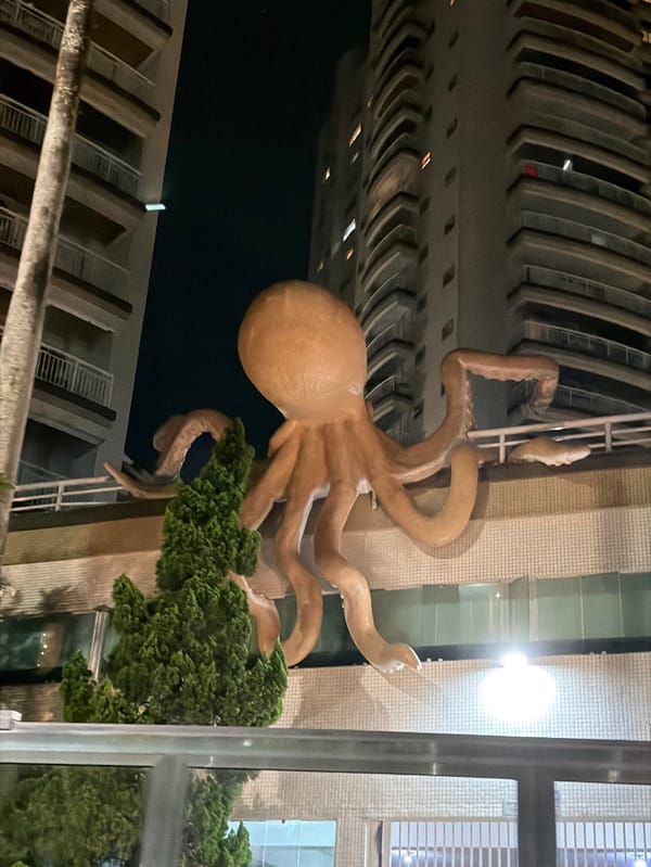 Urban art and architecture documented in Santos, Brazil