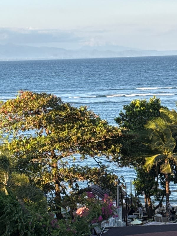 Ocean view captured from elevated position in Denpasar