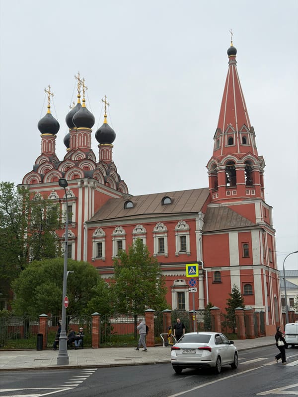 Moscow architectural landmarks documented during morning walkthrough