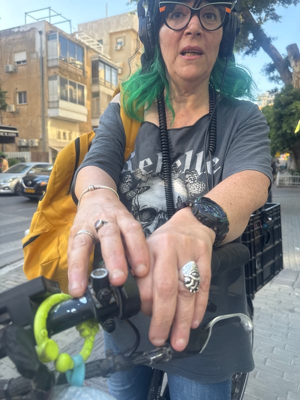 Afternoon street life captured in Givatayim, Israel