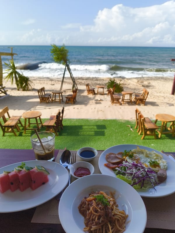 Lazy beach morning in Phu Thuy Ward, Vietnam