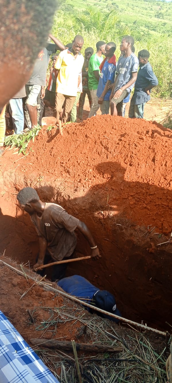 Funeral procession held in Ngalula, Democratic Republic of Congo