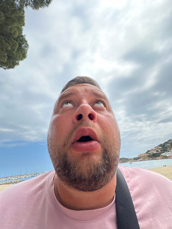 Father-daughter afternoon at Spanish coastal resort documented