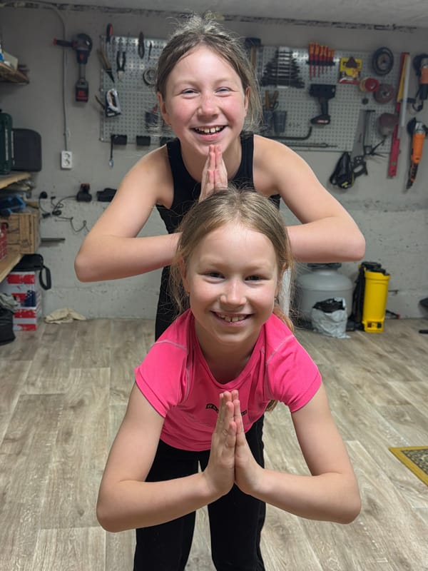 Girls engage in basement play activities in Russian towns