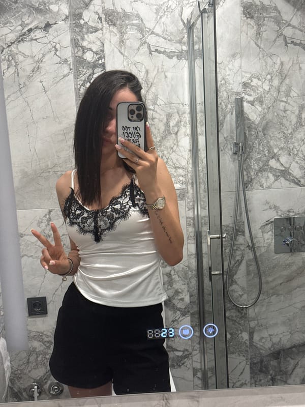 Bathroom mirror selfie session in Shumen, Bulgaria