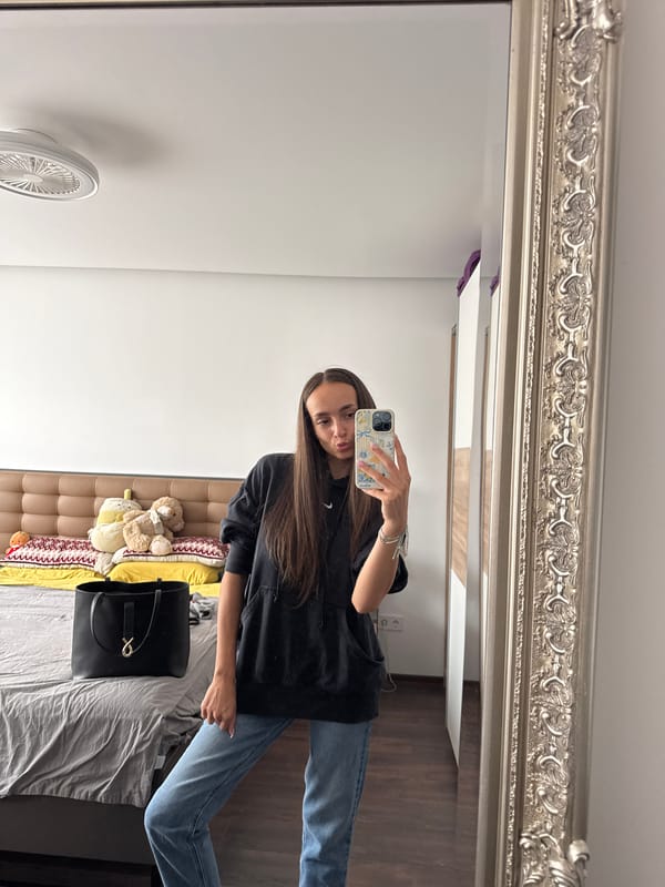 Selfies around Sofia, indoors and out, same morning