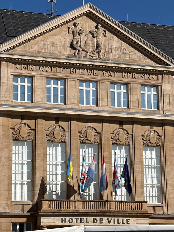 Morning scenes captured around Esch-sur-Alzette city center, Luxembourg