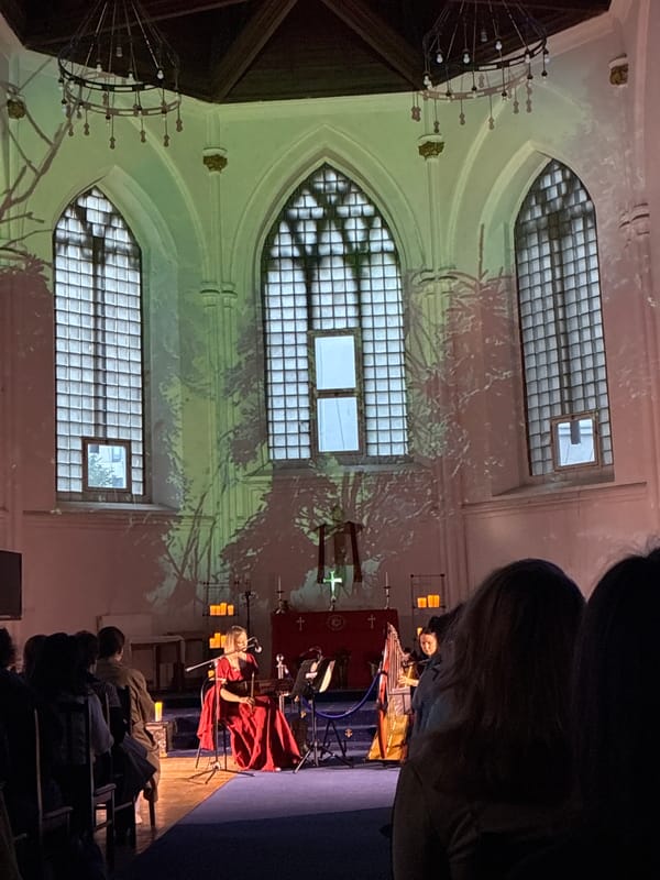 Medieval music concert performed in Moscow church venue