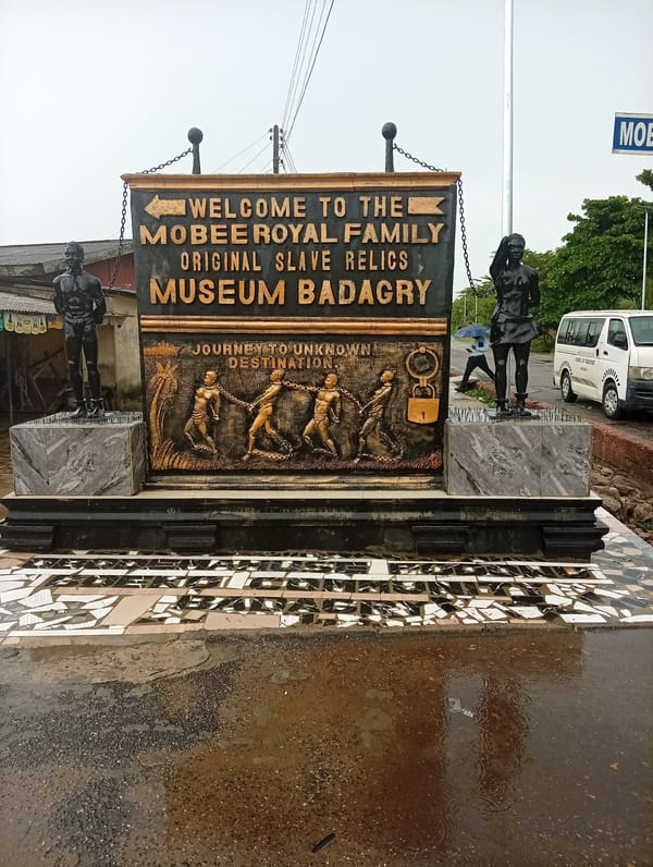 Visitor documents slave trade history exhibits at Badagry museum