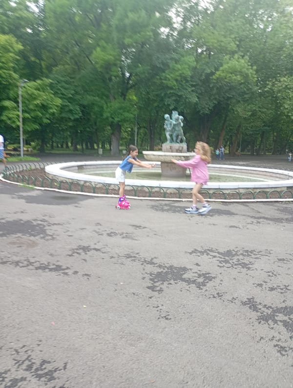Afternoon park life captured in Yambol after rain shower