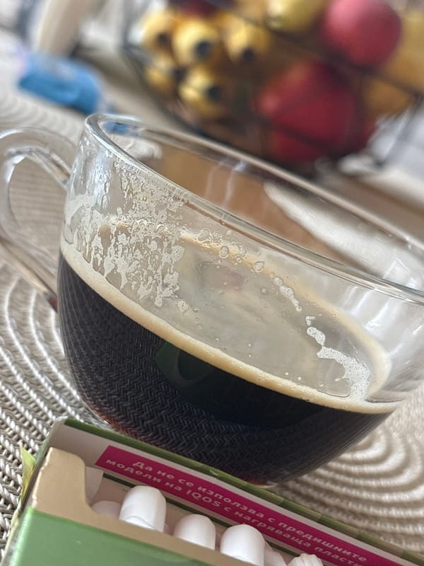 Morning Coffee Scene Documented by Unknown Witness