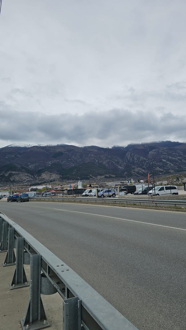 Highway infrastructure documented in Karlovo, Bulgaria