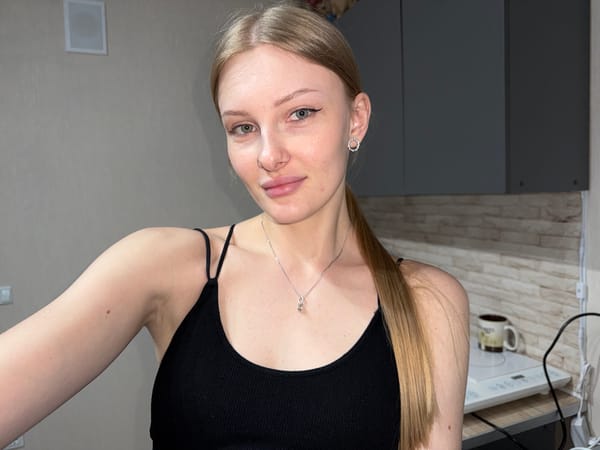 Woman documents home meal with selfies in Perm
